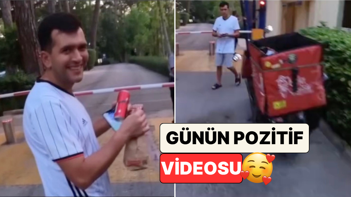 Bir Kurye Müşterisinin İşitme Engelli Olduğunu Öğrenince Hızlıca İşaret Dilinde “Afiyet Olsun” Demeyi Öğrendi